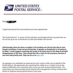 USPS Shipping & Tracking Issues